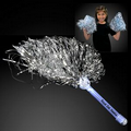 60 Day Custom Silver Team Spirit Light Up Pom Poms